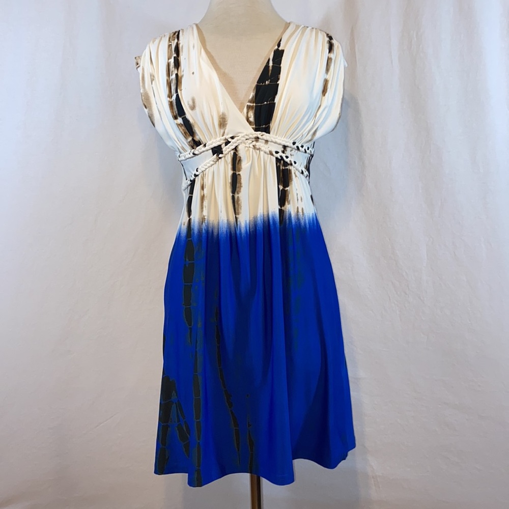 VENUS Tie Dye Dress with adorable braided detail.